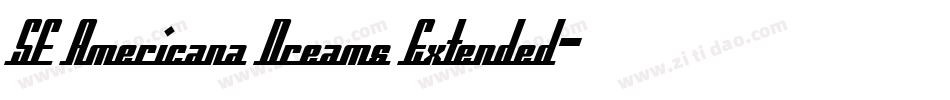 SF Americana Dreams Extended字体转换